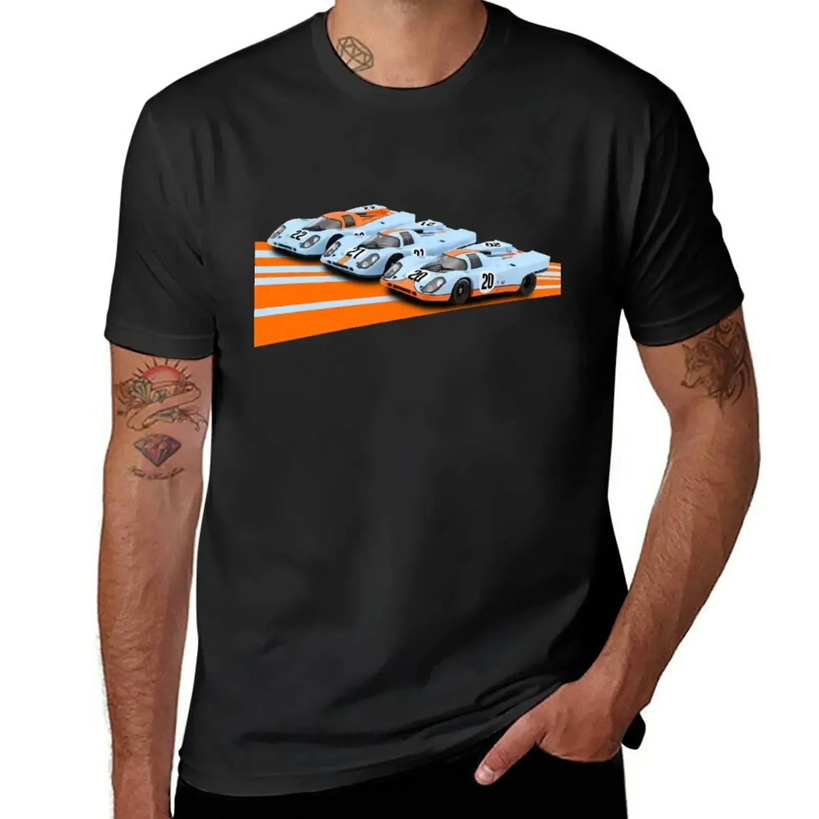 Sweat Shirts Heavyweight T Shirts Anime Mens Graphic T-Shirts Funny New Porsch 917 1971 No 20 21 22 - 3 Classicliveries T-Shirt | Mfg Dreams Sweat Shirts Heavyweight T Shirts Anime Mens Graphic T-Shirts Funny New Porsch 917 1971 No 20 21 22 - 3 Classicliveries T-Shirt - Image 3